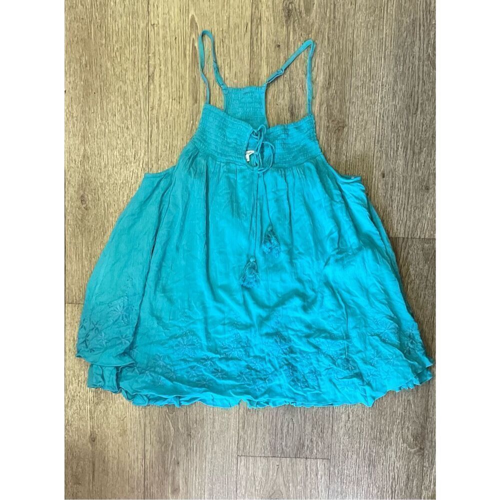 Honey Belle Large Blue Tank Top New